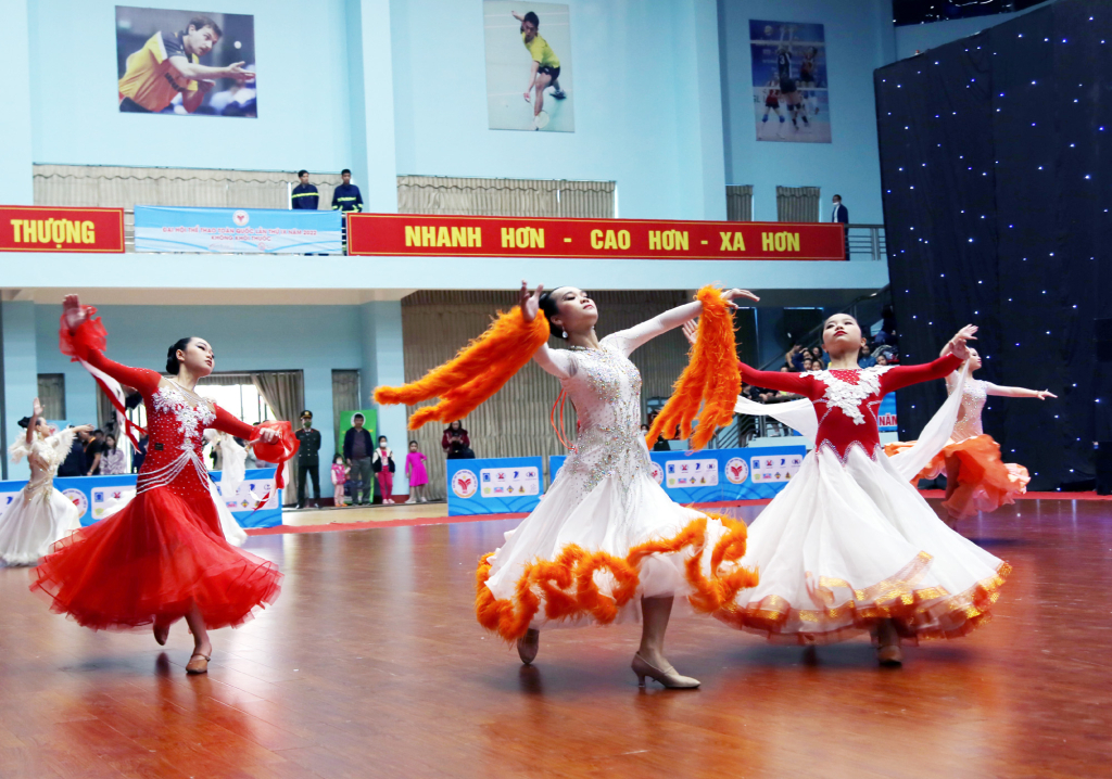 Khởi tranh môn Khiêu vũ thể thao tại Đại hội Thể thao toàn quốc lần thứ IX năm 2022